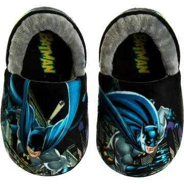 Batman Plush Toddler Slippers for Young Superheroes