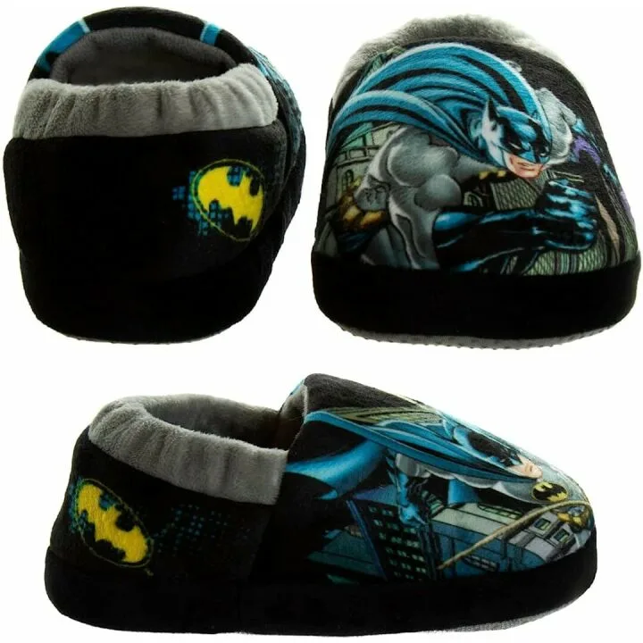Batman Plush Toddler Slippers for Young Superheroes