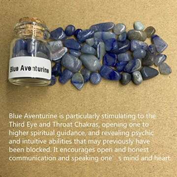 45 Crystal Gemstones in Bottles for Healing and Crafting