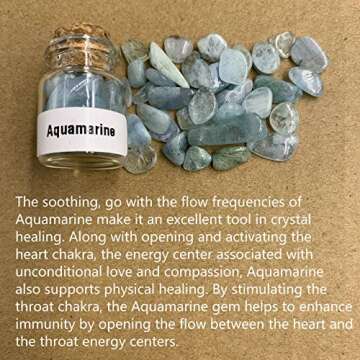 45 Crystal Gemstones in Bottles for Healing and Crafting