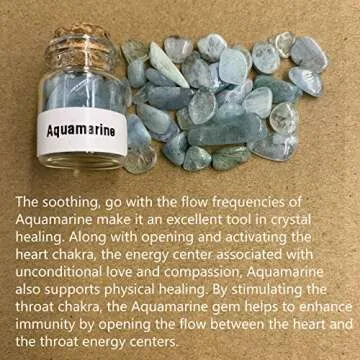 45 Crystal Gemstones in Bottles for Healing and Crafting