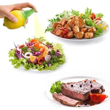 Lemon Sprayer Gadget,Citrus Sprayer Set Lime Juicer Extractor for Salads, Seafood and Cooking Fashionable Kitchen Gadget BlueTop