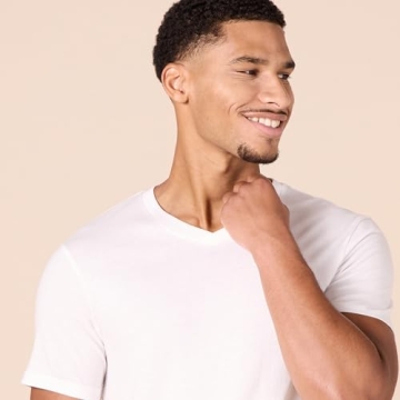 Amazon Essentials Men's Comfortable V-Neck Undershirts