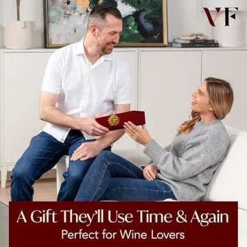 Electric Wine Opener Battery Operated with Stand and Built-in Foil Cutter - Automatic Wine Opener - Electric Corkscrew for Easy Cork Removal - Best Gift for Wine Lover (Black and Rose Gold)