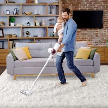 HOMORE Cream Rug for Living Room 5x8 Fluffy Area Rug Modern Shag Rugs for Bedroom, Super Soft and Comfy Carpet, Cute Carpets for Kids Nursery Boys Girls Room Decor, Ivory