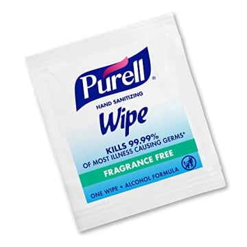 Purell Hand Sanitizing Wipes - Individually Wrapped, 300 Count, Alcohol Formula, Fragrance Free