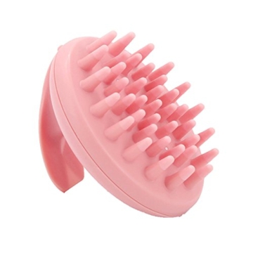 Electric Scalp Massager for Hair Growth, Electric Cute Rabbit Head Massager Shampoo Massage Comb Scalp Massager Vibrating Brush (Pink)