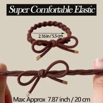 Colorful Braided Hair Ties Set – No Damage Hair Accessories