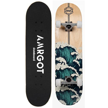 Amrgot Skateboards for Beginners - Sturdy 7-Layer Maple, Perfect Gift Option!