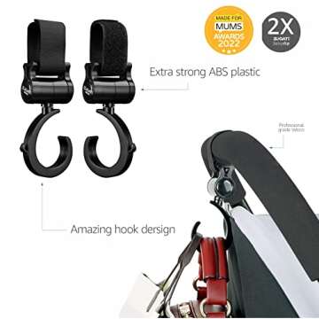 Universal Stroller Cup Holder, Universal Stroller Organizer Baby Bottle Holder - Stroller Accessory,...