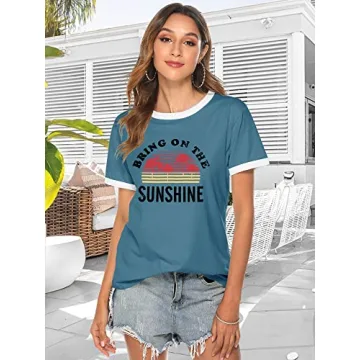 Nlife Bring On The Sunshine Graphic Tee for Women and Teens