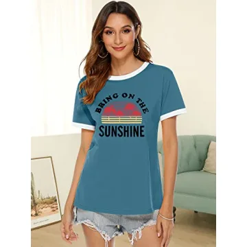 Nlife Bring On The Sunshine Graphic Tee for Women and Teens