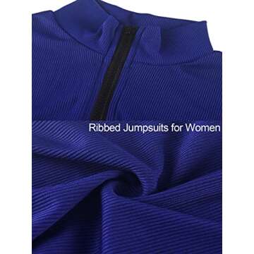 chicyes Women's Sexy Jumpsuits Bodycon One Piece Long Sleeve Ribbed Romper Plus Size Outfits Black 2025