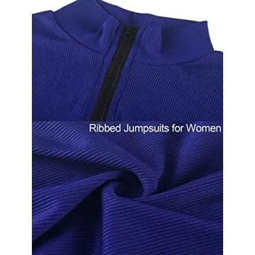 chicyes Women's Sexy Jumpsuits Bodycon One Piece Long Sleeve Ribbed Romper Plus Size Outfits Black 2025