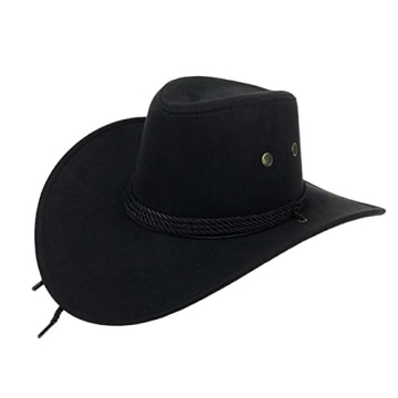 Stylish UwantC Men's Faux Felt Western Cowboy Hat - Perfect for Every Occasion