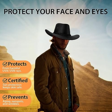 UwantC Western Cowboy Hat for Men and Women - Stylish and Adjustable