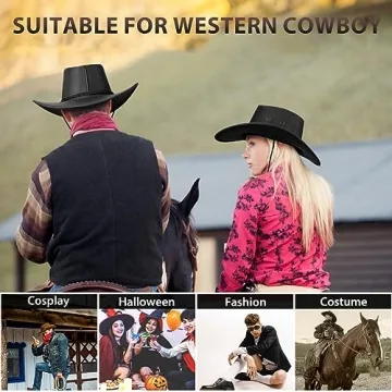 UwantC Western Cowboy Hat for Men and Women - Stylish and Adjustable