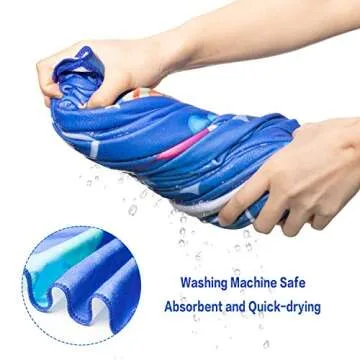 R HORSE Outer Space Beach Towel for Kids - Quick Dry & Fun