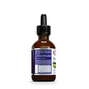 Quantum Nutrition Labs Green Tea-PG - Green Tea Extract Liquid, Green Tea Drops, Camellia Sinensis Supplement, Phytonutrient & Antioxidant Support for Men & Women - 2 Fl Oz