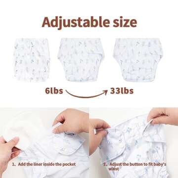 HappyFlute Cloth Pocket Diapers for Newborns - Eco-Friendly