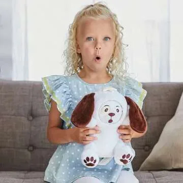 Whatsitsface Stuffed Animal with 6 Different Faces, Plush Toy for Boys Or Girls, Shows Its Emotions – Puppy Dog