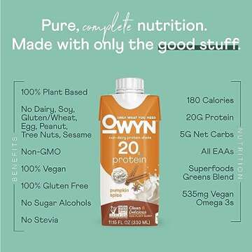 Owyn Vegan Protein Shake - Pumpkin Spice Flavor