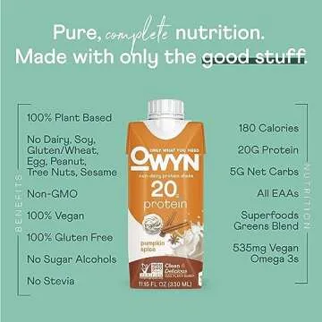 Owyn Vegan Protein Shake - Pumpkin Spice Flavor