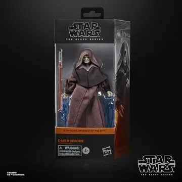 Darth Sidious Action Figure Black Series Star Wars Collectible