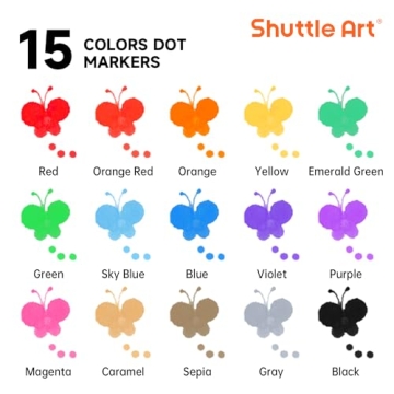 Shuttle Art Dot Markers for Toddlers - Washable & Non-Toxic