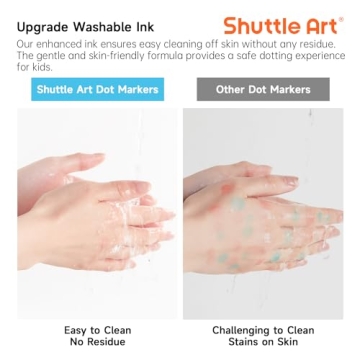 Shuttle Art Dot Markers for Toddlers - Washable & Non-Toxic