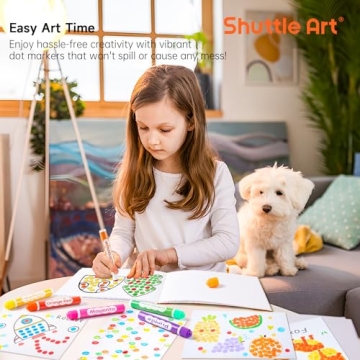 Shuttle Art Dot Markers for Toddlers - Washable & Non-Toxic