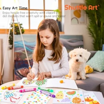 Shuttle Art Dot Markers for Toddlers - Washable & Non-Toxic