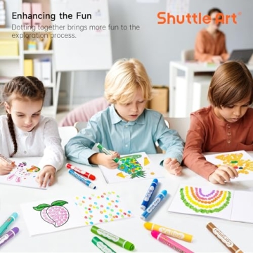 Shuttle Art Dot Markers for Toddlers - Washable & Non-Toxic