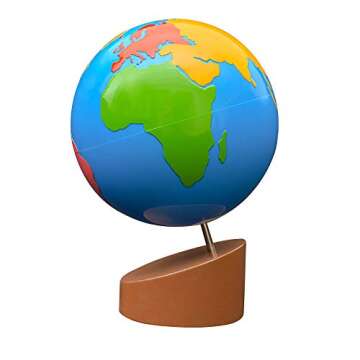 Montessori Globe - Vibrant World Parts for Kids Education