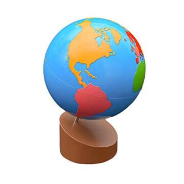 Montessori Globe - Vibrant World Parts for Kids Education