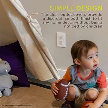 Power Gear 51175 Safety Plastic Outlet Covers, 30 Pack, Clear