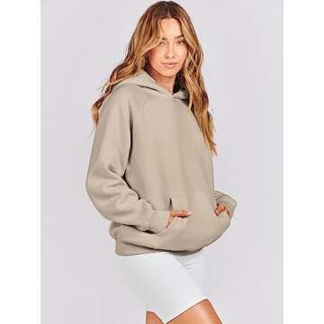 Stylish ANRABESS Women's Oversized Fleece Hoodie