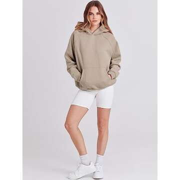 Stylish ANRABESS Women's Oversized Fleece Hoodie
