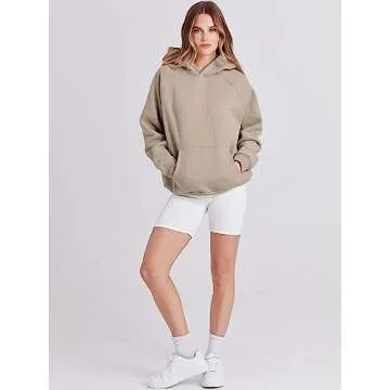 Stylish ANRABESS Women's Oversized Fleece Hoodie