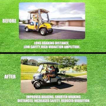 RANSOTO Golf Cart Rear Shock Absorbers for Club Car