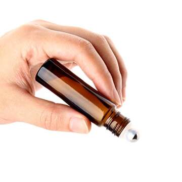 10ml Essential Oil Roll on Bottles - 6 Pack Amber Glass
