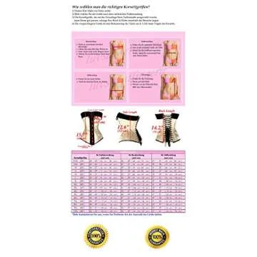 luvsecretlingerie 26 Double Steel Bone Waist Train Cotton Long Overbust Tight Shaper Corset #8428-TC