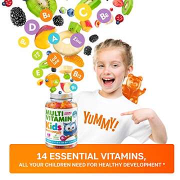 DR. MORITZ Kids Multivitamin Gummies - with Kids Vitamins A C D E B6 B12 Zinc and More - Complete Da...
