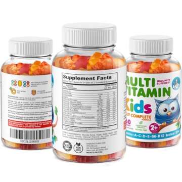DR. MORITZ Kids Multivitamin Gummies - with Kids Vitamins A C D E B6 B12 Zinc and More - Complete Daily Support - Vegetarian and Non-GMO, 2 Pack (120 Count)