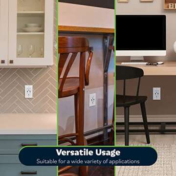 TOPGREENER 3.6A USB Wall Outlet Charger(Upgraded), 15A Duplex Tamper-Resistant Receptacles Plug, Charging Power Outlet with USB Ports, Electrical USB Socket, UL Listed, TU2153A-2PCS, White, 2 Pack