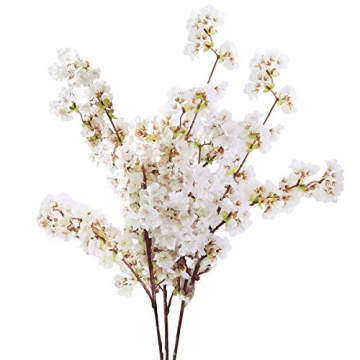 Sunm Boutique Silk Cherry Blossom Branches Set of 3