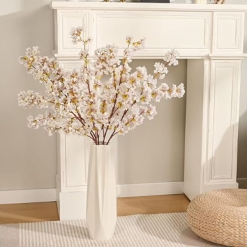 Sunm Boutique Silk Cherry Blossom Branches Set of 3