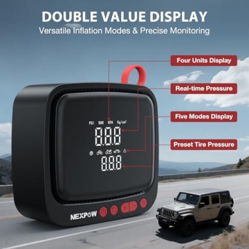 NEXPOW Tire Inflator 150PSI - Portable Air Compressor