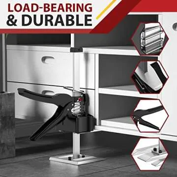 Labor Saving Handle 2 Pack Furniture Lifter Jacks 440LBS