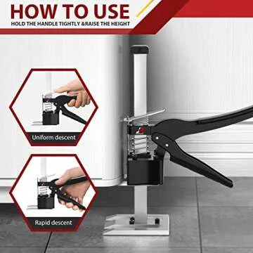 Labor Saving Handle 2 Pack Furniture Lifter Jacks 440LBS